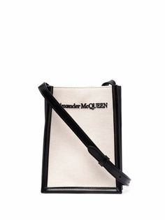 Alexander McQueen сумка-мессенджер с вышитым логотипом