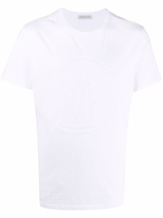Moncler футболка с тисненым логотипом