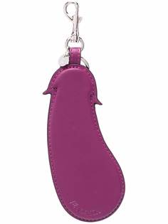 JW Anderson Aubergine leather keyring