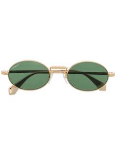 Off-White THE CAPE SUNGLASSES GOLD GREEN