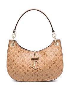 Jimmy Choo JC VARENNE EMBSSD LOGO LTHR XBODY BG