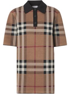 Burberry рубашка поло в клетку Vintage Check