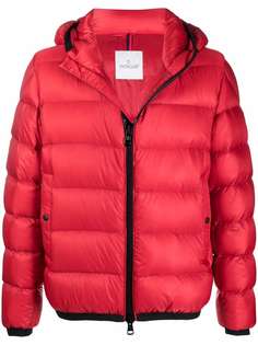 Moncler пуховик с нашивкой-логотипом