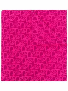 Pinko шарф вязки интарсия с логотипом