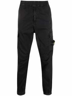 Stone Island спортивные брюки с нашивкой-логотипом