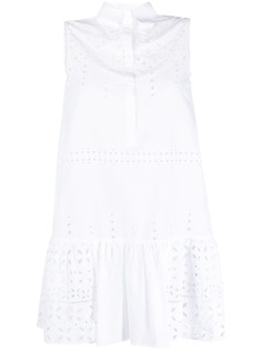 Ermanno Scervino платье-рубашка с английской вышивкой