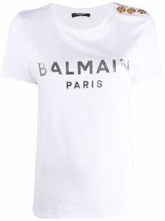 Balmain футболка с логотипом