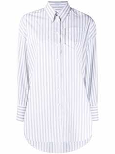 Brunello Cucinelli рубашка в полоску