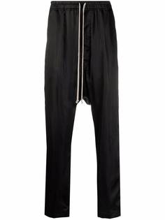 Rick Owens брюки с кулиской и низким шаговым швом