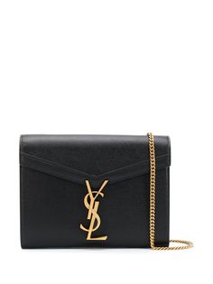 Saint Laurent кошелек на цепочке с монограммой YSL