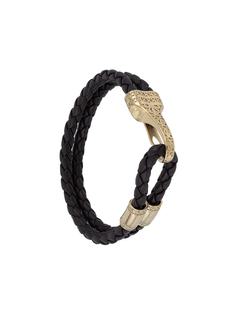 Nialaya Jewelry плетеный браслет Bali из желтого золота