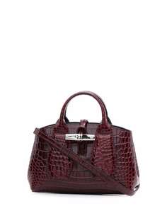 Longchamp маленькая сумка-тоут Roseau с тиснением под крокодила