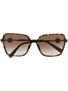 Versace Eyewear массивные солнцезащитные очки с градиентными линзами