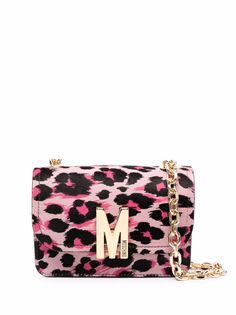 Moschino сумка через плечо с леопардовым принтом