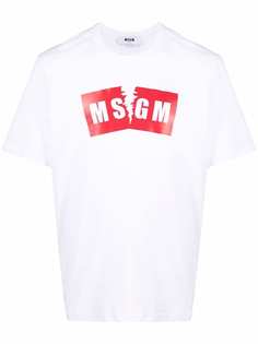 MSGM футболка с логотипом
