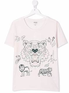 Kenzo Kids футболка из органического хлопка с логотипом