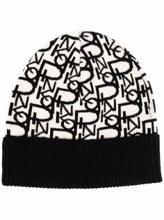 Pinko шапка бини вязки интарсия с логотипом