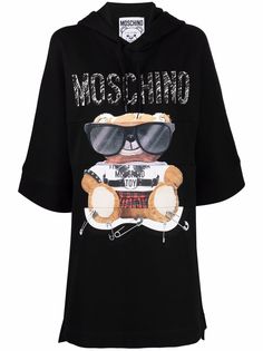 Moschino платье-свитер с принтом Teddy