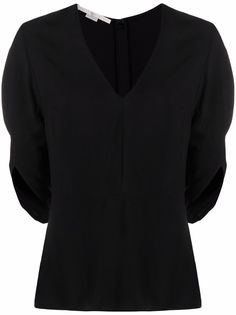 Stella McCartney блузка Melody с V-образным вырезом и баской