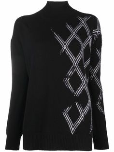 Ermanno Scervino джемпер с высоким воротником и узором аргайл