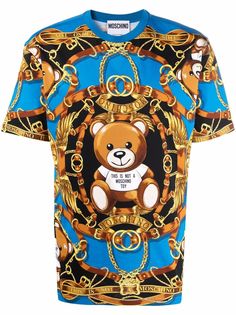 Moschino футболка с принтом Teddy Bear