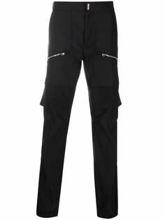 Givenchy брюки карго с карманами на молнии