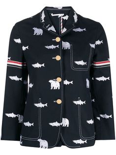 Thom Browne пиджак с принтом
