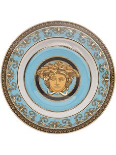 Versace тарелка Medusa Celeste (18 см)
