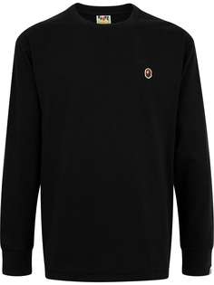 A BATHING APE® футболка Ape Head с длинными рукавами