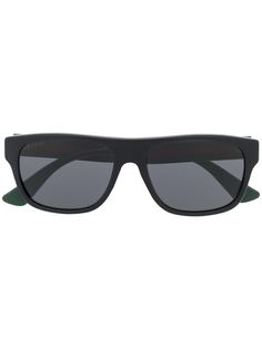 Gucci Eyewear солнцезащитные очки в прямоугольной оправе