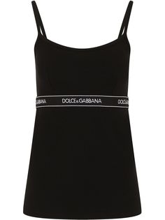 Dolce & Gabbana топ на бретелях с логотипом