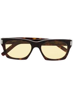 Saint Laurent Eyewear солнцезащитные очки в прямоугольной оправе