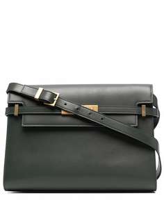 Saint Laurent стеганый клатч с монограммой
