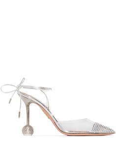 Aquazzura туфли Nights 95 с кристаллами