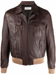Saint Laurent куртка со вставками