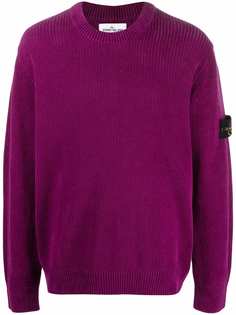 Stone Island толстовка с нашивкой-логотипом