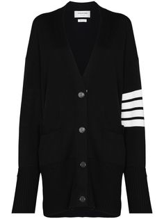 Thom Browne кардиган с полосками 4-Bar