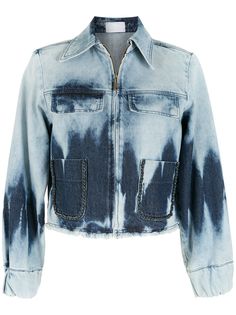 Andrea Bogosian джинсовая куртка с эффектом потертости