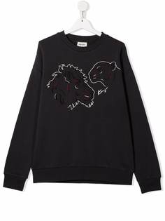 Kenzo Kids толстовка с вышивкой