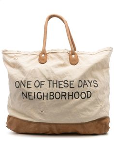 Neighborhood сумка-тоут с графичным принтом