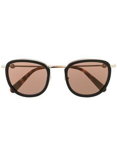 Moncler Eyewear солнцезащитные очки в массивной оправе