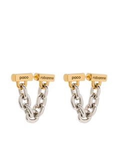 Paco Rabanne цепочные серьги
