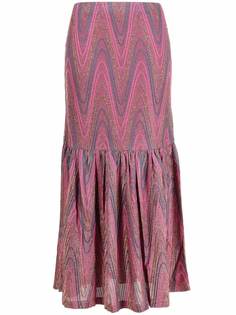 M Missoni юбка с приспущенным подолом