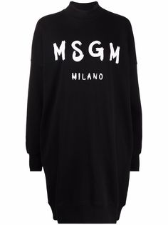 MSGM платье-толстовка с логотипом