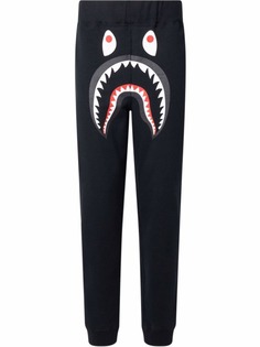 A BATHING APE® спортивные брюки Shark кроя слим