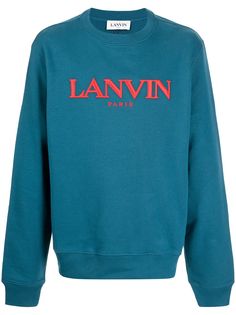 LANVIN толстовка с вышитым логотипом