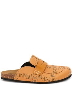 JW Anderson WOMENS LOAFER LEATHER GRID PRINT