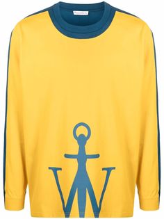 JW Anderson Anchor-logo colour0block sweatshirt