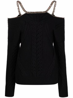 Ermanno Scervino вязаный топ с декорированными бретелями