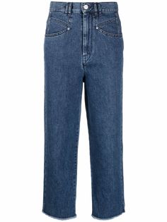 Isabel Marant прямые джинсы с бахромой